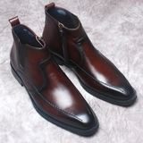 Funki Buys | Boots | Men's Formal Chelsea Ankle Boot | Genuine Leather