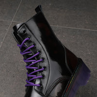 Funki Buys | Boots | Women's Men's Leather Lace-Up Ankle Boots