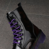 Funki Buys | Boots | Women's Men's Leather Lace-Up Ankle Boots