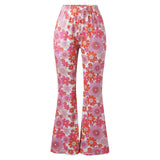 Funki Buys | Pants | Women's Funky Floral Boho Flared Trousers