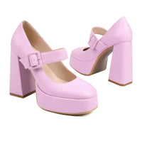 Funki Buys | Shoes | Women's Mary Jane Platform High Heels