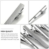 Men's 8 Pcs Fashionable Metal Tie Clip Set - Silver/Gold - 8 Pcs Tie Clip Set - Medium - Copper - image 6