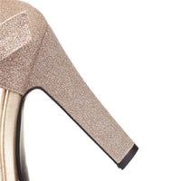 Funki Buys | Shoes | Women's Gladiator Platform Sandals | Silver Gold