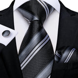 Funki Buys | Neckties | Men's Premium Fashion Silk 3Pcs Tie Set