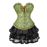 Funki Buys | Dresses | Women's Victorian Corset Dress 2Pcs Set