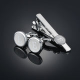 Funki Buys | Cufflinks | Men's Letter A-Z Cufflinks Tie Clip Set