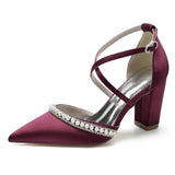 Funki Buys | Shoes | Women's Satin Pearl Bridal Evening Shoes