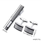 Funki Buys | Cufflinks | Men's French Shirt Cufflinks & Tie Clip Set