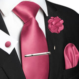 Funki Buys | Neckties | Men's Luxury 5 Pcs Ridged Silk Tie Set
