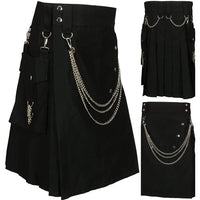 Funki Buys | Skirts | Men's Gothic Punk Fashion Kendo Pocket Kilts