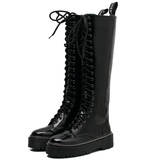 Funki Buys | Boots | Women's Men's Knee High Lace Up Boots