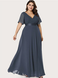 Funki Buys | Dresses | Women's Elegant Chiffon Evening Dress