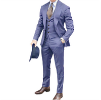 Funki Buys | Suits | Men's Slim Fit Formal Suit | 3 Pcs Grooms Tuxedo