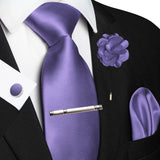 Funki Buys | Neckties | Men's Luxury 5 Pcs Ridged Silk Tie Set