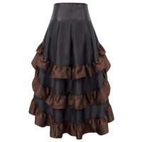 Funki Buys | Skirts | Women's Cosplay Vintage Steampunk Skirt Ruffled