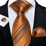 Funki Buys | Neckties | Men's Premium Fashion Silk 3Pcs Tie Set