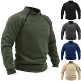 Funki Buys | Sweaters | Men's Stand-up Collar Mock Neck Pullover