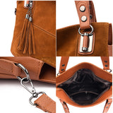 Funki Buys | Bags | Handbags | Women's Soft Suede Leather Shoulder Bag