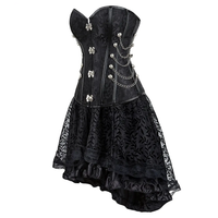 Funki Buys | Dresses | Women's Victorian Burlesque Corset Dress Set