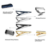 Funki Buys | Necktie Clips | Men's Classic 14K Copper Tie Clips