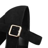 Funki Buys | Shoes | Women's Faux Suede Mary Jane Platforms