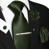 Funki Buys | Neckties | Men's Luxury 5 Pcs Ridged Silk Tie Set