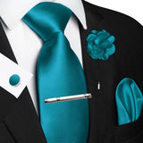 Funki Buys | Neckties | Men's Luxury 5 Pcs Ridged Silk Tie Set