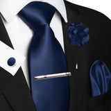 Funki Buys | Neckties | Men's Luxury 5 Pcs Ridged Silk Tie Set