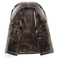 Funki Buys | Jackets | Men's Real Leather Winter Jacket | Fur Collar