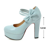 Funki Buys | Shoes | Women's Bow Platform Wedding High Heels