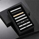 Funki Buys | Necktie Clips | Men's 8 Pcs Short Tie Clips Gift Set