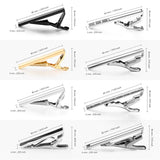 Funki Buys | Necktie Clips | Men's 8 Pcs Short Tie Clips Gift Set