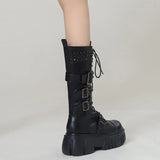 Funki Buys | Boots | Women's Punk Gothic Rivit Platform Boots