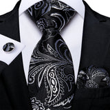 Funki Buys | Neckties | Men's 3Pcs Paisley Wedding Tie Sets
