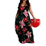 Funki Buys | Dresses | Women's Floral Long Summer Dresses | Boho Maxi