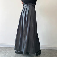 Funki Buys | Skirts | Men's Japanese High Waist Long Pleat Skirt