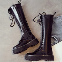 Funki Buys | Boots | Women's Men's Knee High Lace Up Boots