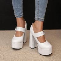 Funki Buys | Shoes | Women's Super-high Mary Jane Platforms