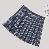 Funki Buys | Skirts | Women's Short Pleated Plaid Skirts | A-line