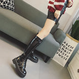 Funki Buys | Boots | Women's Men's Knee High Lace Up Boots