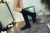 Funki Buys | Boots | Women's Canvas Knee High Lace Up Boots