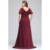 Funki Buys | Dresses | Women's Elegant Chiffon Evening Dress