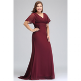 Funki Buys | Dresses | Women's Elegant Chiffon Evening Dress