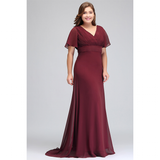 Funki Buys | Dresses | Women's Elegant Chiffon Evening Dress