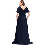 Funki Buys | Dresses | Women's Elegant Chiffon Evening Dress