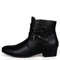 Funki Buys | Boots | Men's Winter Leather Short Boot | Dress Boot