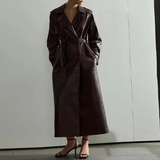 Funki Buys | Jackets | Women's Extra Long Faux Leather Coat