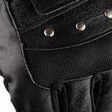 Funki Buys | Gloves | Men's Half Finger Leather Gothic Punk Gloves