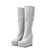 Funki Buys | Boots | Women's Super High Wedge Heeled Boots