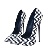 Funki Buys | Shoes | Women's Custom Houndstooth Super High Heels